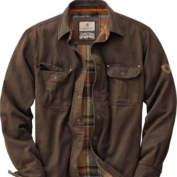 Legendary Whitetails Men’s Journeyman Waxed Cotton Jacket - Tobacco Medium - Picture 2 of 5